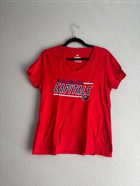 Washington Capitals NHL Hockey V-neck T-Shirt